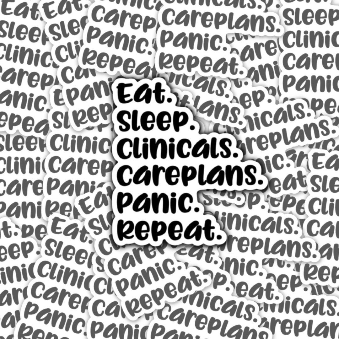 Nursing Student Sticker: Waterproof Vinyl Decal