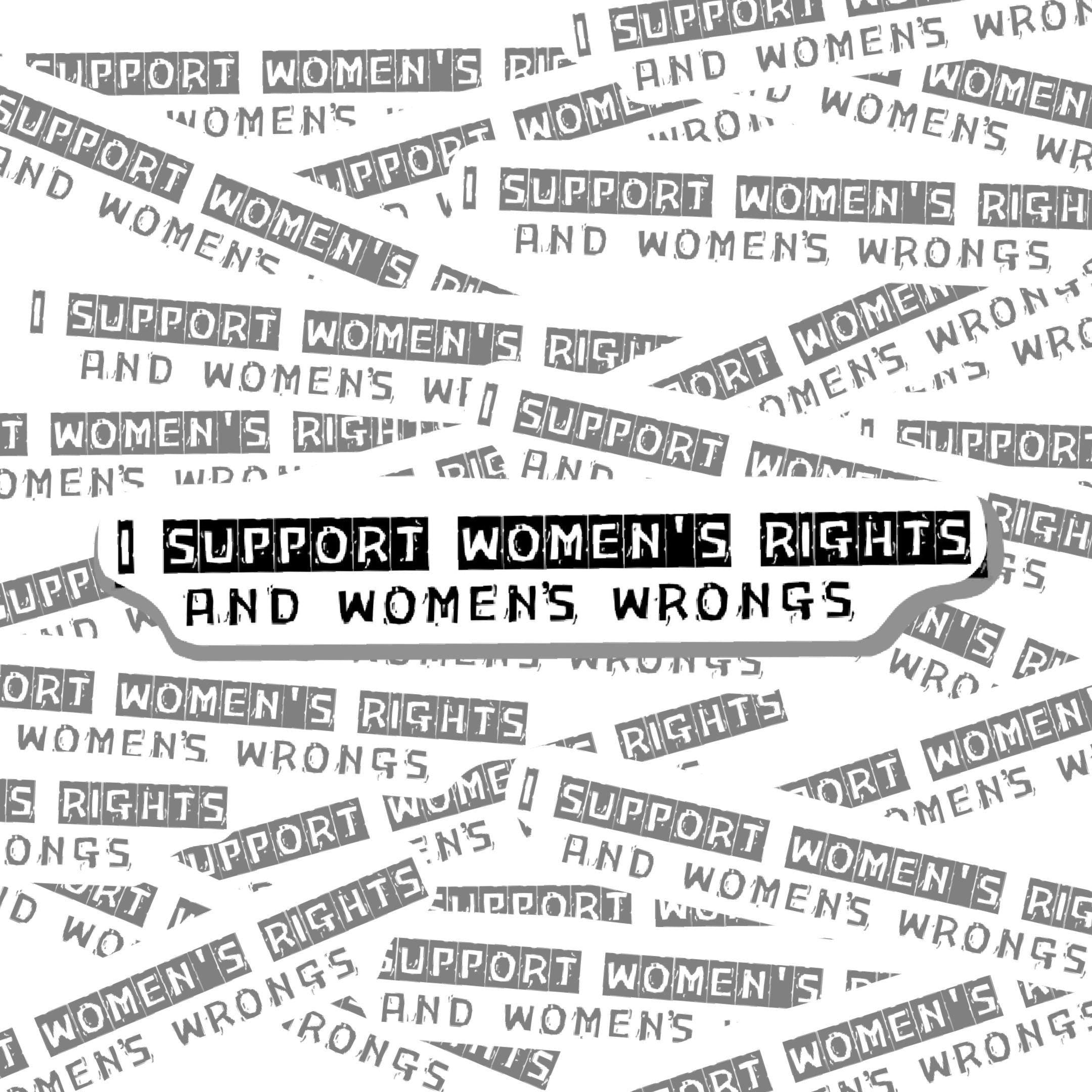Women's Rights Vinyl Sticker: Equality, Social Justice