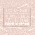 Social Justice Waterproof Sticker: Black Lives Matter, Love is Love