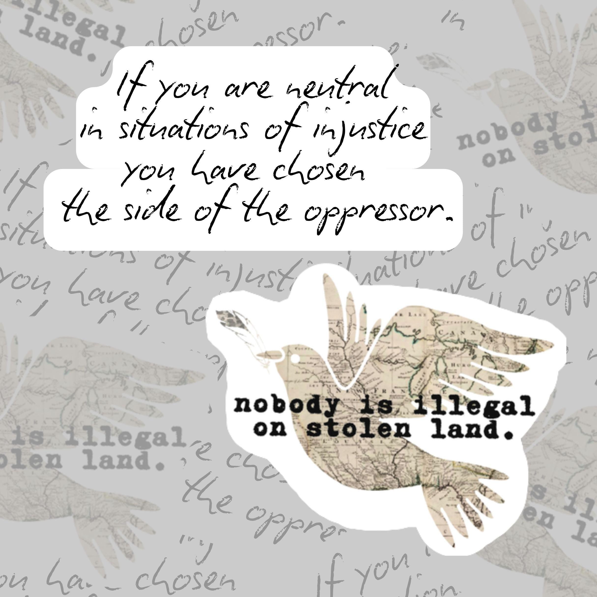 Social Justice Waterproof Sticker: Human Rights, Equality