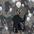Bernie Sanders Mittens Sticker: Waterproof Hand-Drawn Decal