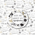 Hyperfixation Vinyl Sticker: Crafter Gift, Laptop Decal